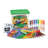 Crayola® Creativity Tub, Crayons, Markers, Colored Pencils, Construction Paper, 80 Pieces freeshipping - TVN Wholesale 