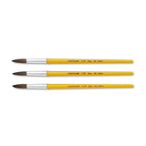 Crayola® Watercolor Brush Set, Size 10, Camel-hair Blend, Round Profile, 3-pack freeshipping - TVN Wholesale 
