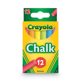 Crayola® Chalk, 6 Assorted Colors, 12 Sticks-box freeshipping - TVN Wholesale 