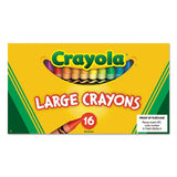 Crayola® Large Crayons, Lift Lid Box, 16 Colors-box freeshipping - TVN Wholesale 