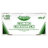 Crayola® Crayon And Ultra-clean Washable Marker Classpack, 8 Colors, 128 Each Crayons-markers, 256-box freeshipping - TVN Wholesale 