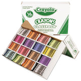 Classpack Regular Crayons, 16 Colors, 800-box