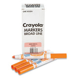 Crayola® Broad Line Washable Markers, Broad Bullet Tip, Orange, 12-box freeshipping - TVN Wholesale 