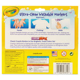 Crayola® Ultra-clean Washable Markers, Broad Bullet Tip, Assorted Colors, Dozen freeshipping - TVN Wholesale 