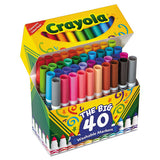 Crayola® Ultra-clean Washable Markers, Broad Bullet Tip, Assorted Colors, 40-set freeshipping - TVN Wholesale 