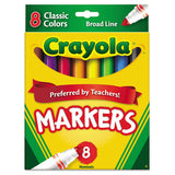 Crayola® Non-washable Marker, Broad Bullet Tip, Assorted Classic Colors, 256-box freeshipping - TVN Wholesale 