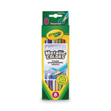 Crayola® Metallic Colors Pencil Set, Assorted Metallic Lead-barrel Colors, 8-pack freeshipping - TVN Wholesale 