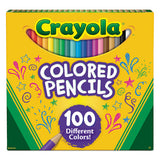 Crayola® Short-length Colored Pencil Set, 3.3 Mm, 2b (#1), Assorted Lead-barrel Colors, Dozen freeshipping - TVN Wholesale 