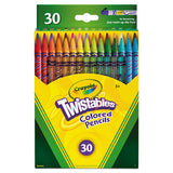 Crayola® Twistables Colored Pencils, 2 Mm, 2b (#1), Assorted Lead-barrel Colors, 30-pack freeshipping - TVN Wholesale 