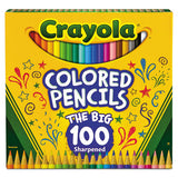 Crayola® Long-length Colored Pencil Set, 3.3 Mm, 2b (#1), Assorted Lead-barrel Colors, 100-pack freeshipping - TVN Wholesale 