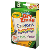 Crayola® Washable Dry Erase Crayons W-e-z Erase Cloth, Assorted Neon Colors, 8-pack freeshipping - TVN Wholesale 
