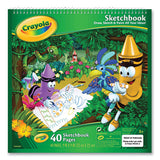 Crayola® Animal Animations Wirebound Sketchpad, Unruled, Gold-green Cover, 40 White 9 X 9 Sheets freeshipping - TVN Wholesale 