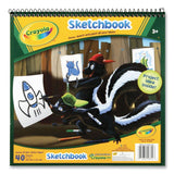 Crayola® Animal Animations Wirebound Sketchpad, Unruled, Gold-green Cover, 40 White 9 X 9 Sheets freeshipping - TVN Wholesale 