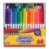 Cra-Z-Art® Washable Supertip Markers, Fine-broad Bullet Tips, Assorted Colors, 64-set freeshipping - TVN Wholesale 