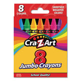Cra-Z-Art® Jumbo Crayons, 8 Assorted Colors, 8-pack freeshipping - TVN Wholesale 