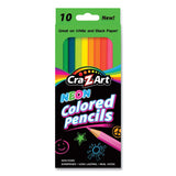 Cra-Z-Art® Neon Colored Pencils, 10 Assorted Lead-barrell Colors, 10-set freeshipping - TVN Wholesale 