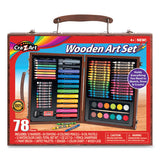 Cra-Z-Art® Wooden Art Set, 78 Pieces freeshipping - TVN Wholesale 