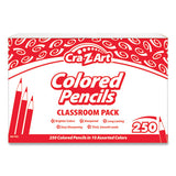 Cra-Z-Art® Colored Pencils, 10 Assorted Lead-barrel Colors, 250-set freeshipping - TVN Wholesale 