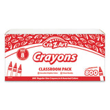 Cra-Z-Art® Crayons, 8 Assorted Colors, 800-pack freeshipping - TVN Wholesale 