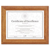 DAX® Document-certificate Frame, Wood, 8-1-2 X 11, Stepped Oak freeshipping - TVN Wholesale 