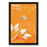 DAX® Flat Face Wood Poster Frame, Clear Plastic Window, 24 X 36, Black Border freeshipping - TVN Wholesale 