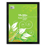 DAX® Flat Face Wood Poster Frame, Clear Plastic Window, 18 X 24, Black Border freeshipping - TVN Wholesale 