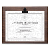 DAX® Plaque With Metal Clip, Wood, 8 1-2 X 11 Insert, Walnut freeshipping - TVN Wholesale 