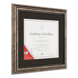 DAX® Document Frame, Desk-wall, Wood, 11 X 14 Matted To 8.5 X 11, Antique Charcoal Brushed Finish freeshipping - TVN Wholesale 