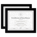 DAX® Document-certificate Frames, Wood, 8 1-2 X 11, Black, Set Of Two freeshipping - TVN Wholesale 