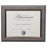 DAX® 2-tone Document Frame, 8 1-2 X 11 Insert, Gray-gold Frame freeshipping - TVN Wholesale 
