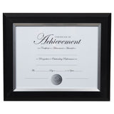 DAX® 2-tone Document Frame, 8 1-2 X 11 Insert, Black-silver Frame freeshipping - TVN Wholesale 