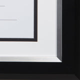 DAX® 2-tone 11 X 14 Document Frame, 8 1-2 X 11 Insert, Black-silver Frame, White Mat freeshipping - TVN Wholesale 