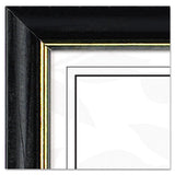 DAX® Two-tone Document-diploma Frame, Wood, 8 1-2 X 11, Black W-gold Leaf Trim freeshipping - TVN Wholesale 