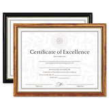 Two-tone Document-diploma Frame, Wood, 8 1-2 X 11, Black W-gold Leaf Trim