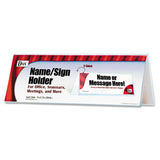 DAX® 2-sided Name-sign Holder, Blank, 11 X 3 1-2 X 4, Clear freeshipping - TVN Wholesale 