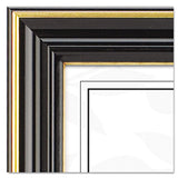 DAX® Gold-trimmed Document Frame With Certificate, Plastic-glass, 8.5 X 11, Black freeshipping - TVN Wholesale 