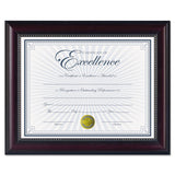 DAX® Prestige Document Frame, Rosewood-black, Gold Accents, Certificate, 8 1-2 X 11 freeshipping - TVN Wholesale 