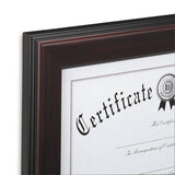 DAX® Rosewood Document Frame, Wall-mount, Plastic, 11 X 14, 8 1-2 X 11 freeshipping - TVN Wholesale 