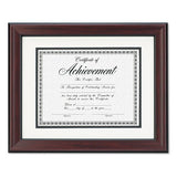 DAX® Rosewood Document Frame, Wall-mount, Plastic, 11 X 14, 8 1-2 X 11 freeshipping - TVN Wholesale 