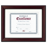 DAX® Rosewood Document Frame, Wall-mount, Plastic, 11 X 14, 8 1-2 X 11 freeshipping - TVN Wholesale 