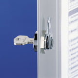 Durable® Locking Key Cabinet, 54-key, Brushed Aluminum, Silver, 11 3-4 X 4 5-8 X 11 freeshipping - TVN Wholesale 