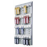 Durable® Key Rack, 24-tag Capacity, 8 3-8" X 1 3-8" X 14 1-8", Gray Plastic freeshipping - TVN Wholesale 