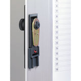 Durable® Locking Key Cabinet, 72-key, Brushed Aluminum, 11 3-4 X 4 5-8 X 15 3-4 freeshipping - TVN Wholesale 