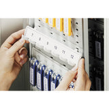 Durable® Locking Key Cabinet, 72-key, Brushed Aluminum, 11 3-4 X 4 5-8 X 15 3-4 freeshipping - TVN Wholesale 