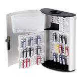 Durable® Key Box Plus, 54-key, Brushed Aluminum, Silver, 11 3-4 X 4 5-8 X 15 3-4 freeshipping - TVN Wholesale 