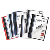 Durable® Duraclip Report Cover, Clip Fastener, 8.5 X 11 , Clear-red, 25-box freeshipping - TVN Wholesale 