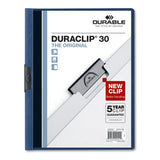 Durable® Duraclip Report Cover, Clip Fastener, Clear-dark Blue, 25-box freeshipping - TVN Wholesale 