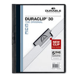 Durable® Duraclip Report Cover, Clip Fastener, 8.5 X 11, Clear-maroon, 25-box freeshipping - TVN Wholesale 