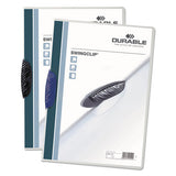Durable® Swingclip Clear Report Cover, Swing Clip, 8.5 X 11, Black Clip, 25-box freeshipping - TVN Wholesale 