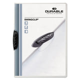 Durable® Swingclip Clear Report Cover, Swing Clip, 8.5 X 11, Black Clip, 25-box freeshipping - TVN Wholesale 